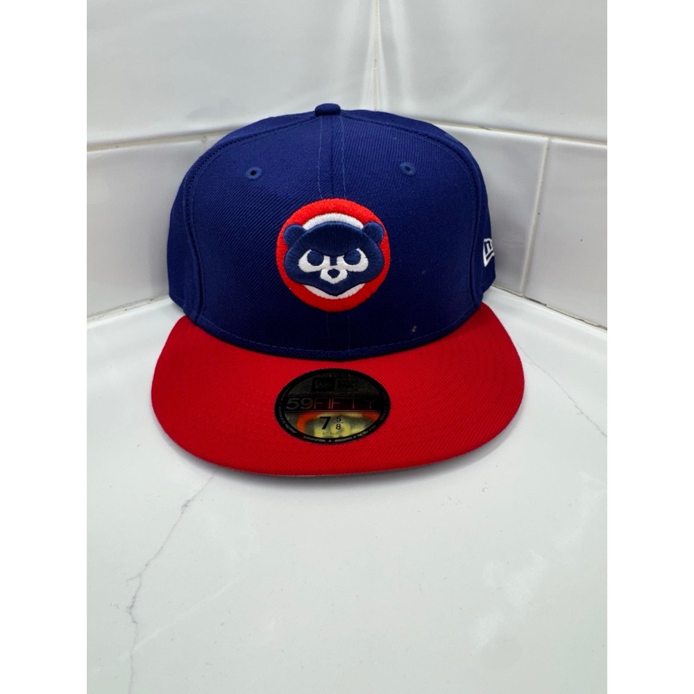 Chicago Cubs New Era Cooperstown Collection Wool 59FIFTY Fitted Hat Royal 7 5/8